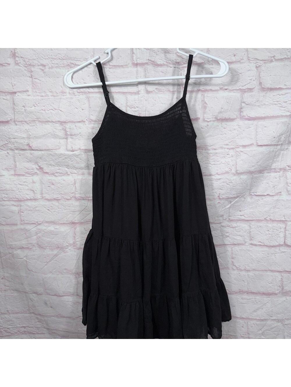 HYFVE Black Tiered Sleeveless Dress Size Small